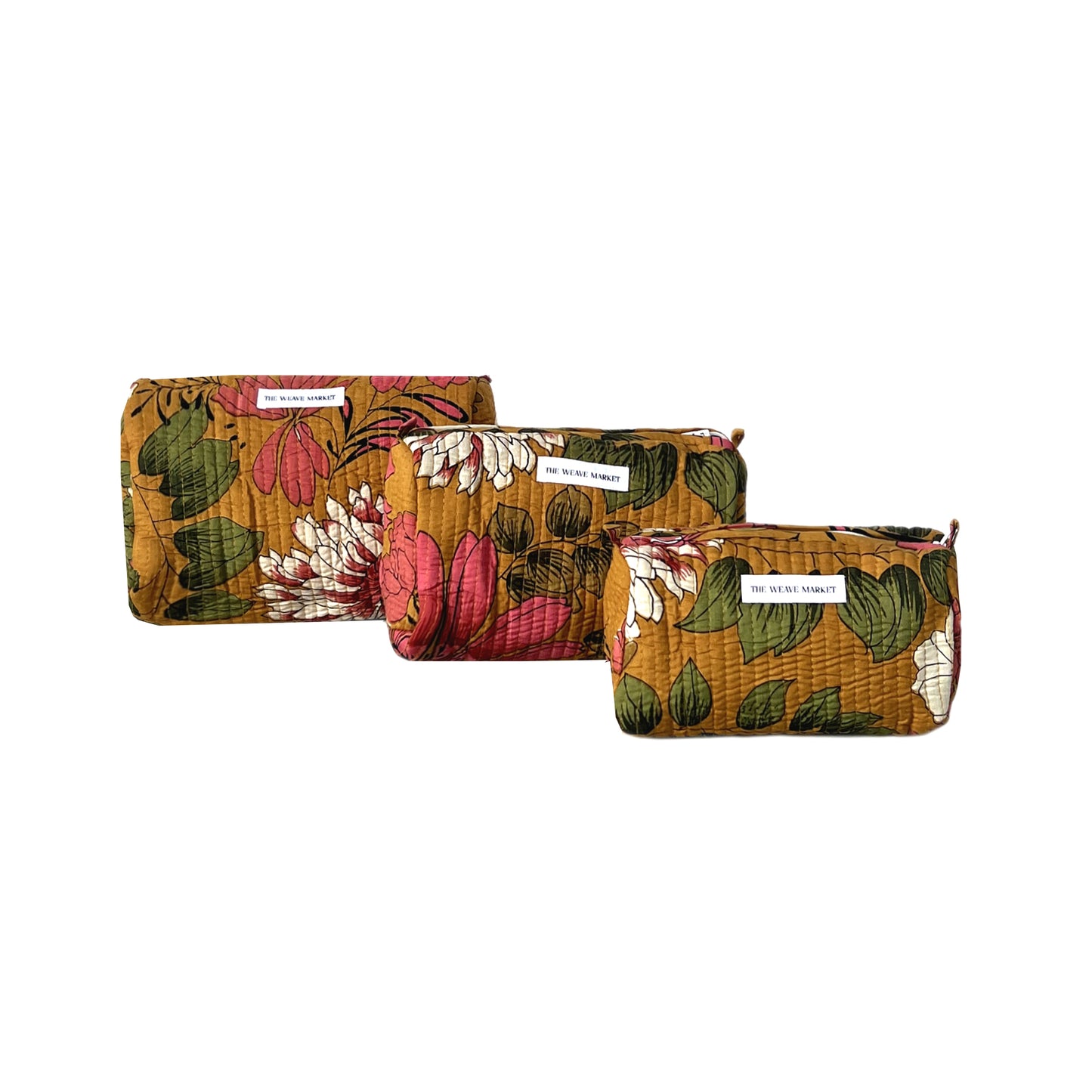 Le Jardin - Mustard Floral Pouch