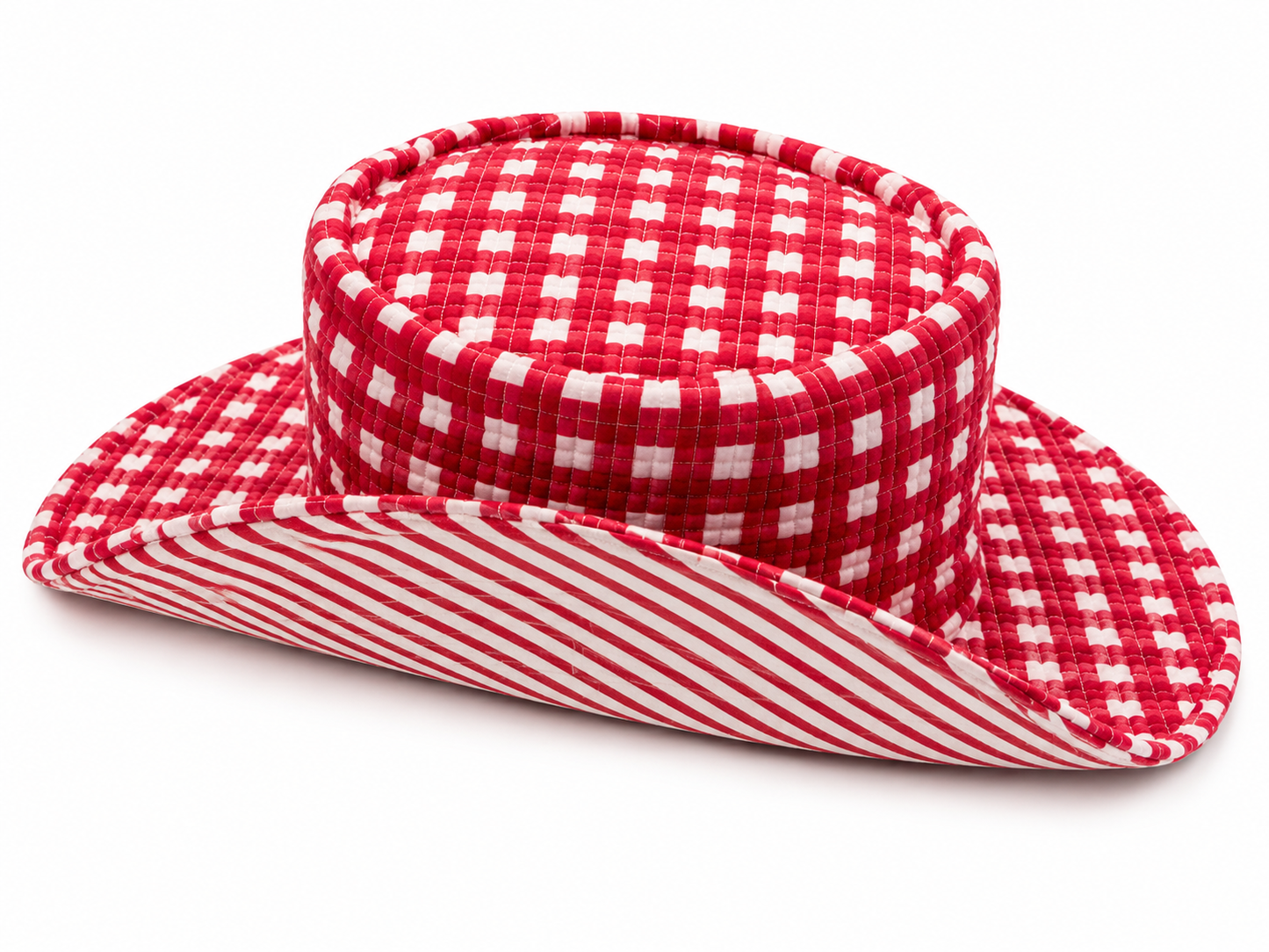 Pink Gingham - Summer Hat