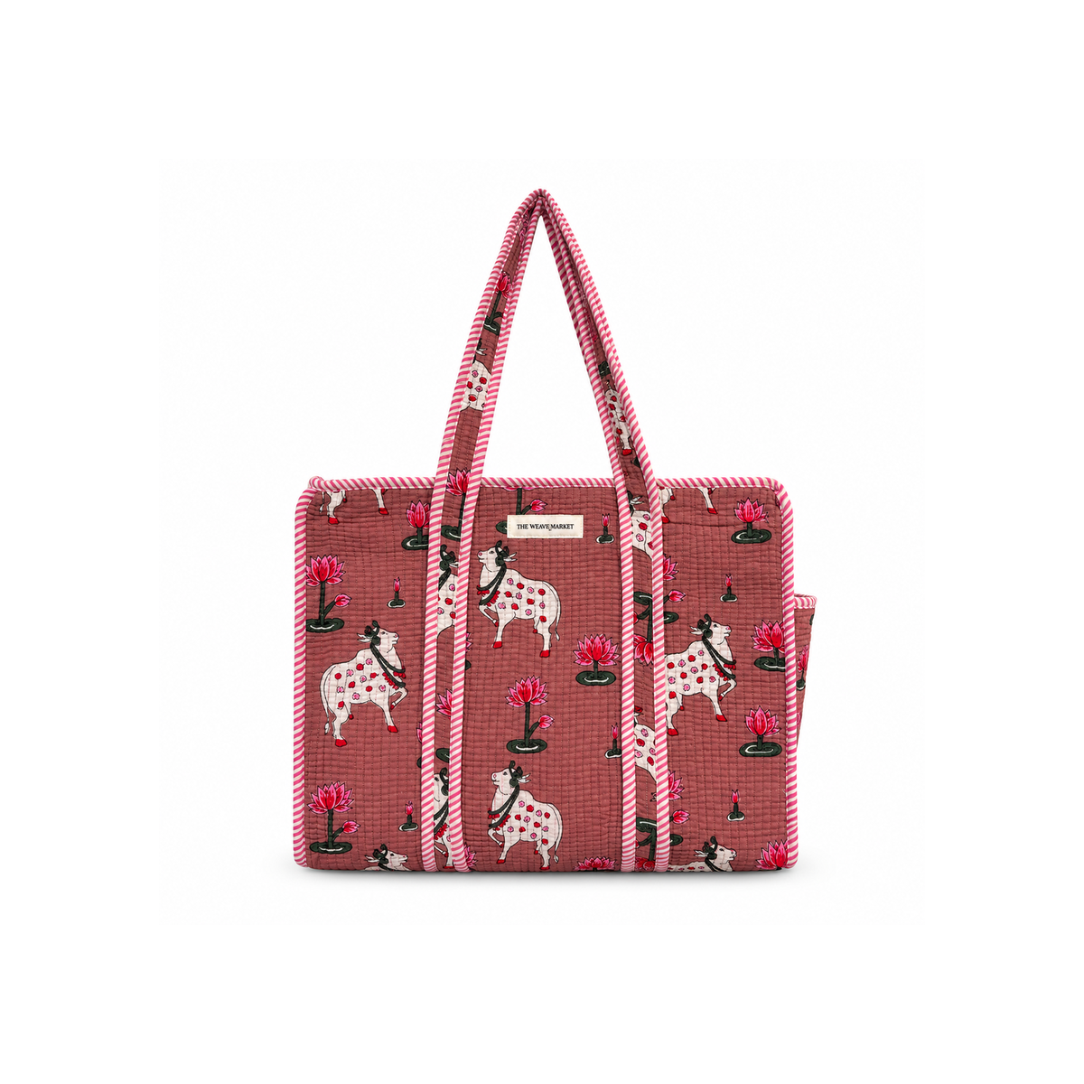 Pink Pichwai Tote