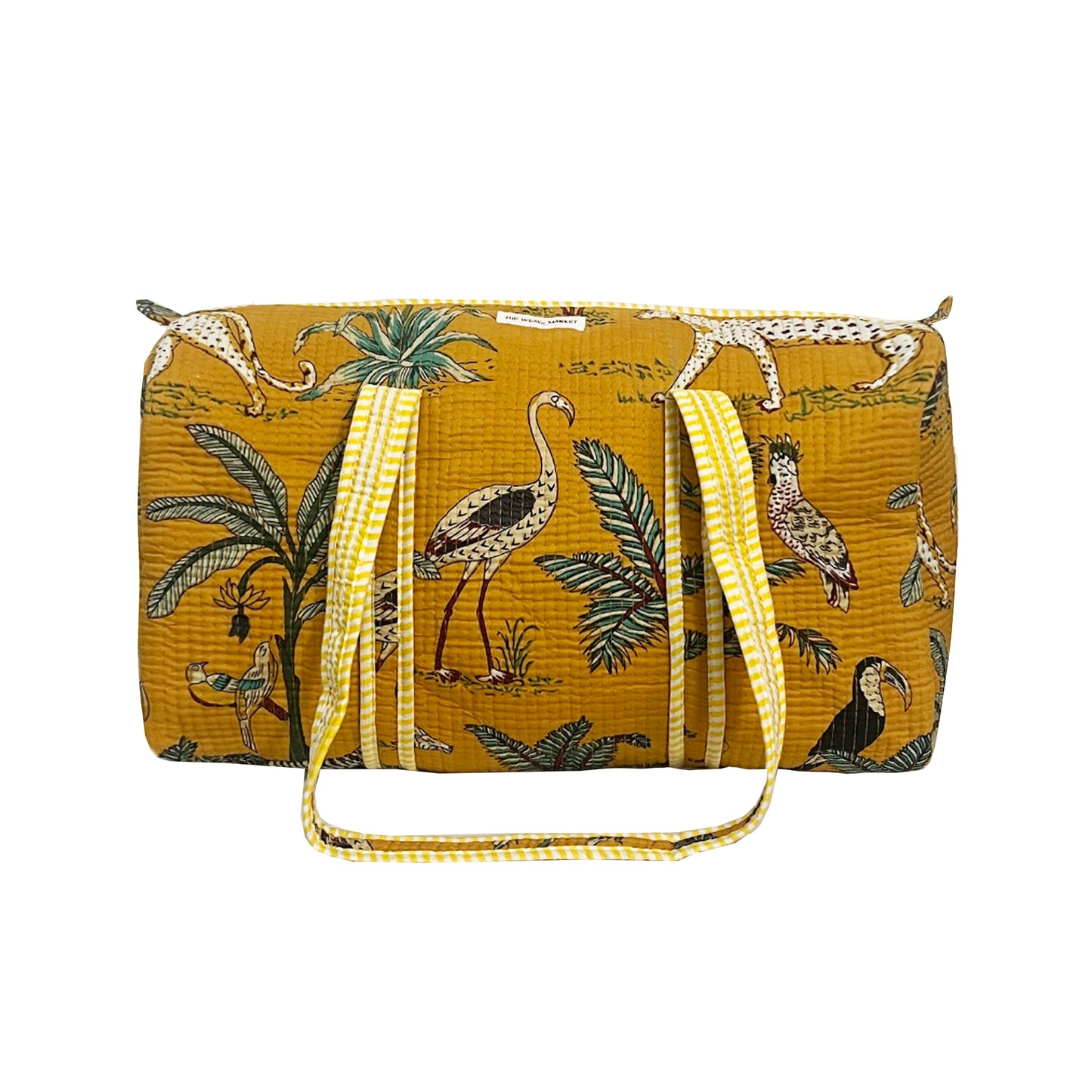AFRICAN SAFARI - MUSTARD DUFFLE BAG