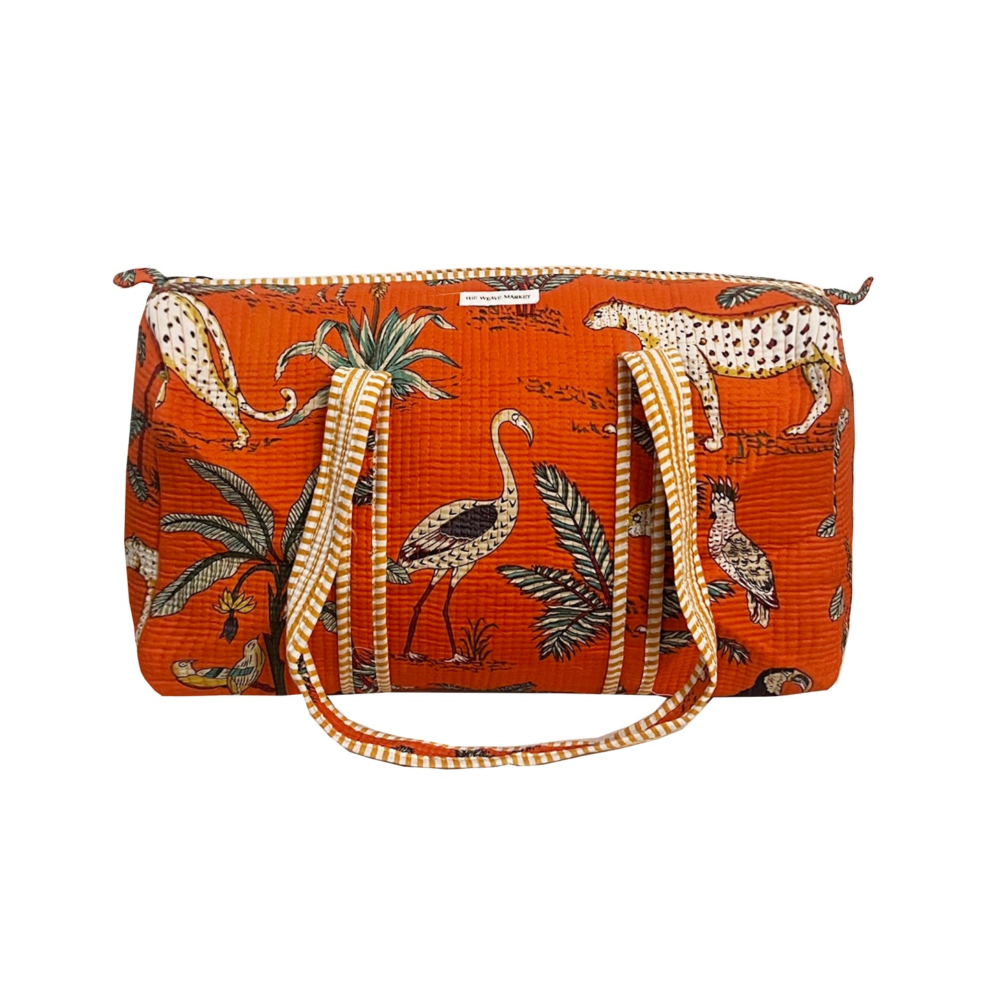 AFRICAN SAFARI - ORANGE DUFFLE BAG