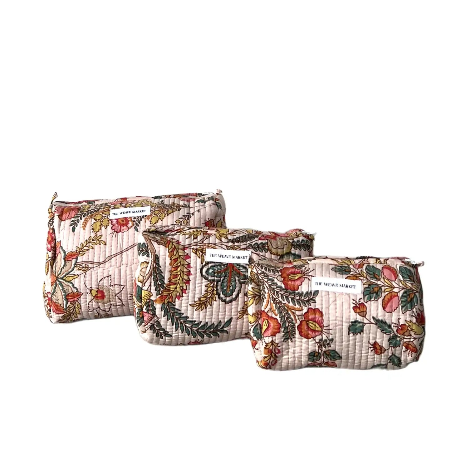 Pastel Garden - Light Pink Pouch