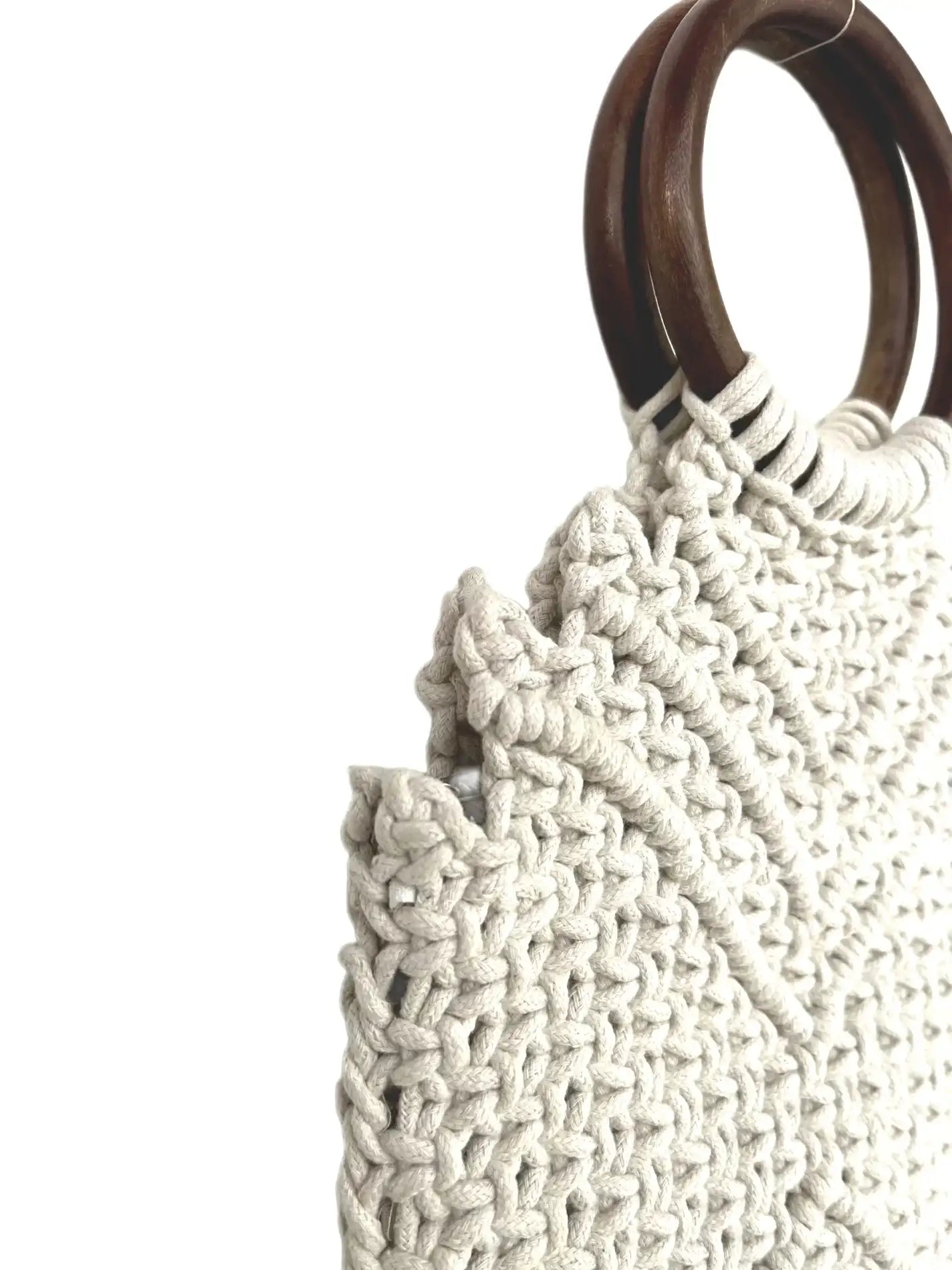 Macrame ivory Bag