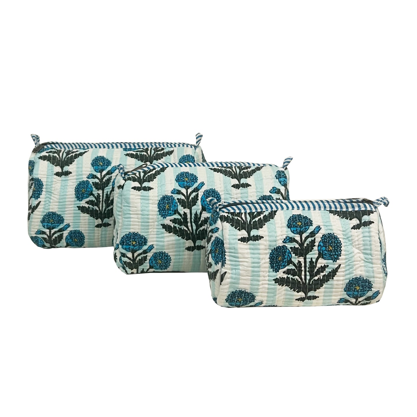PUFFPETAL - BLUE POUCH ( Set of 3 )