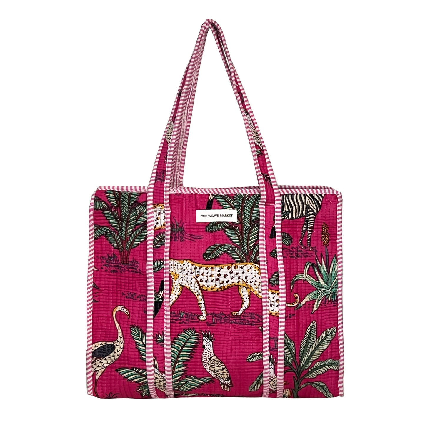 AFRICAN SAFARI - PINK TOTE