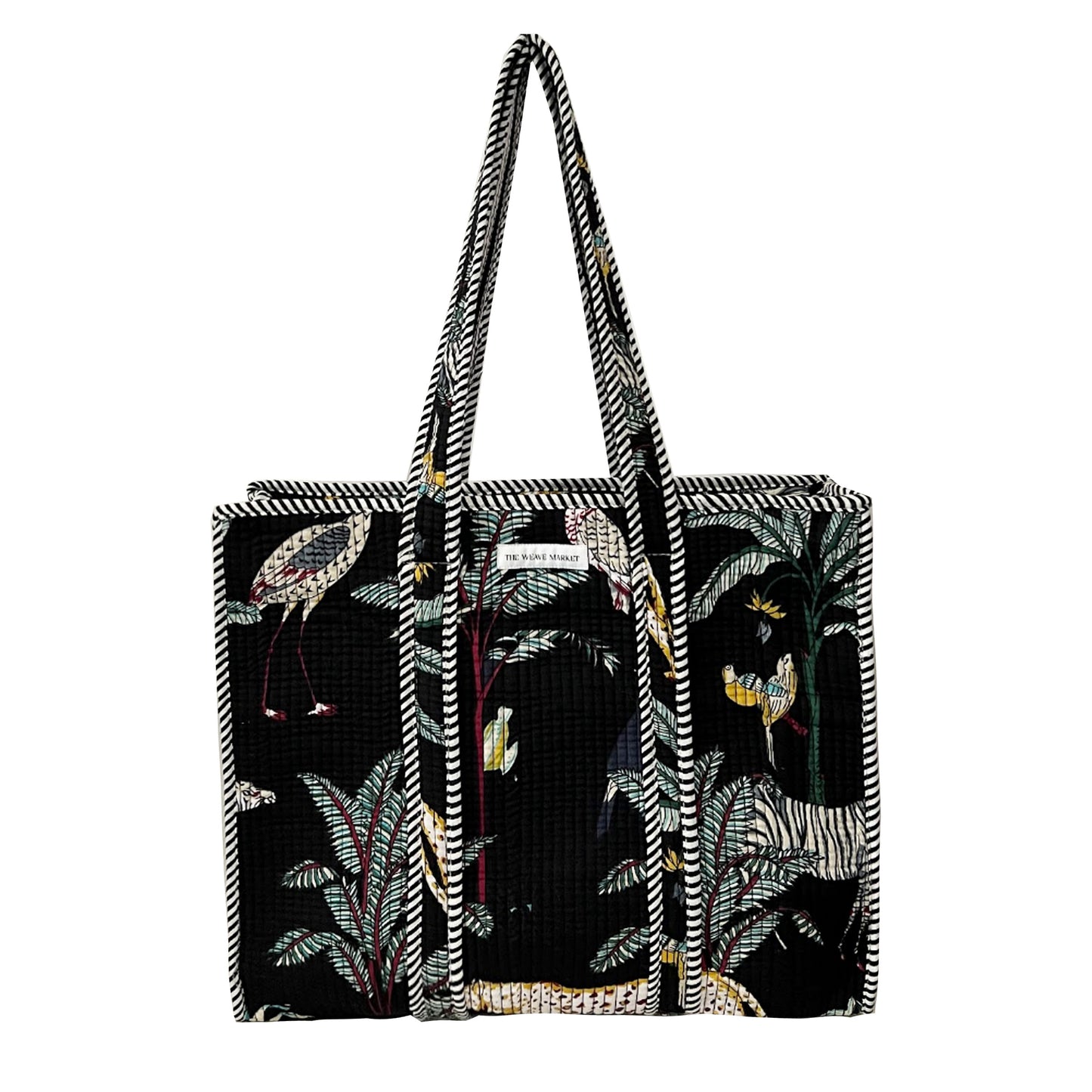 AFRICAN SAFARI - BLACK TOTE