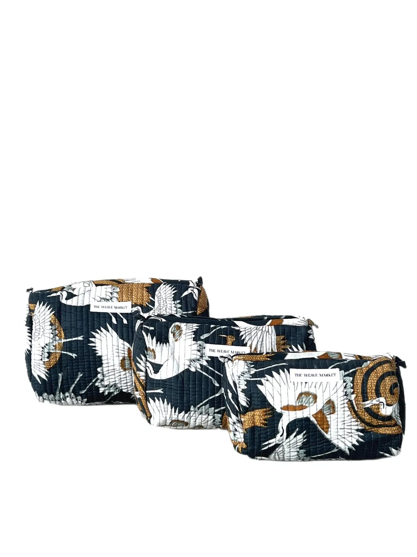 Flying Swan Blue Pouches