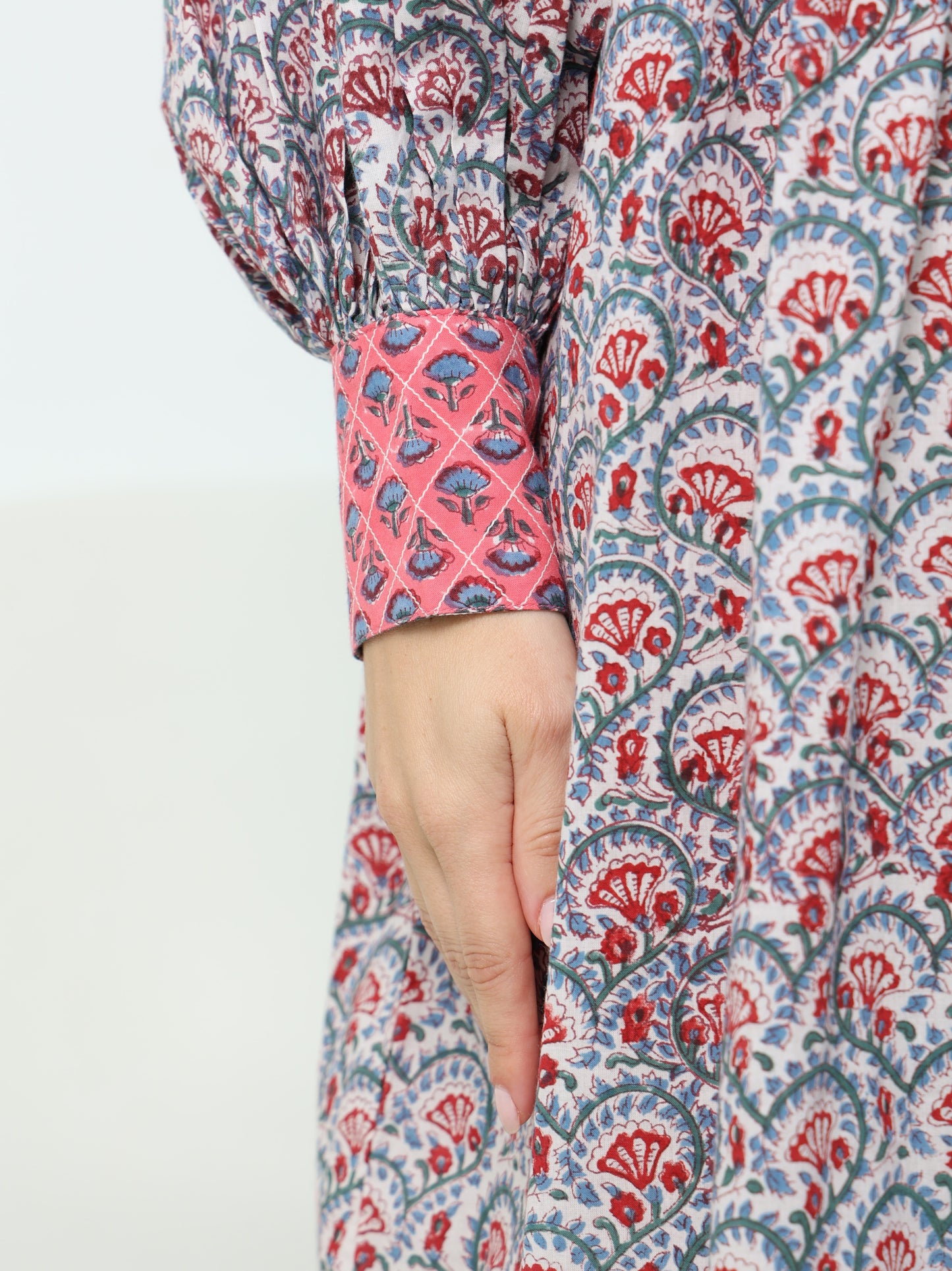 Boho Printed Hand-Block Dress
