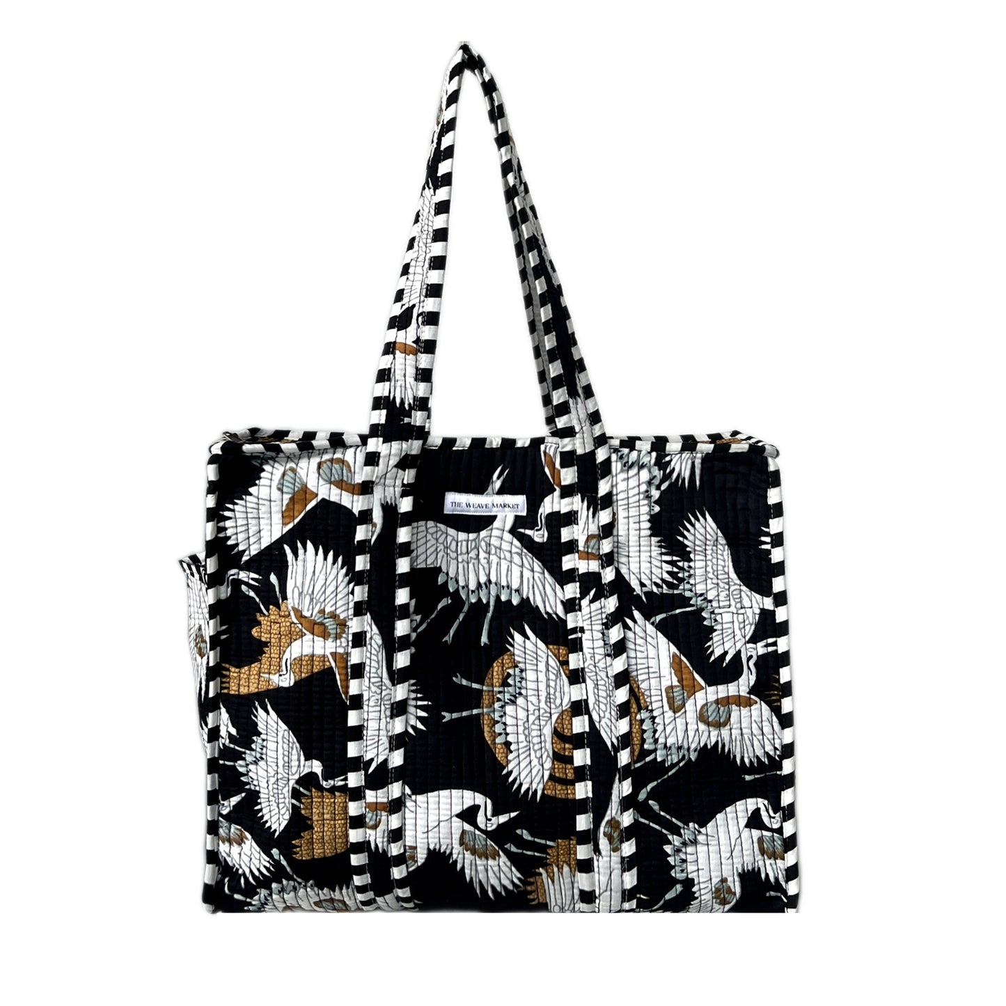 Flying Swan - Black Tote Bag