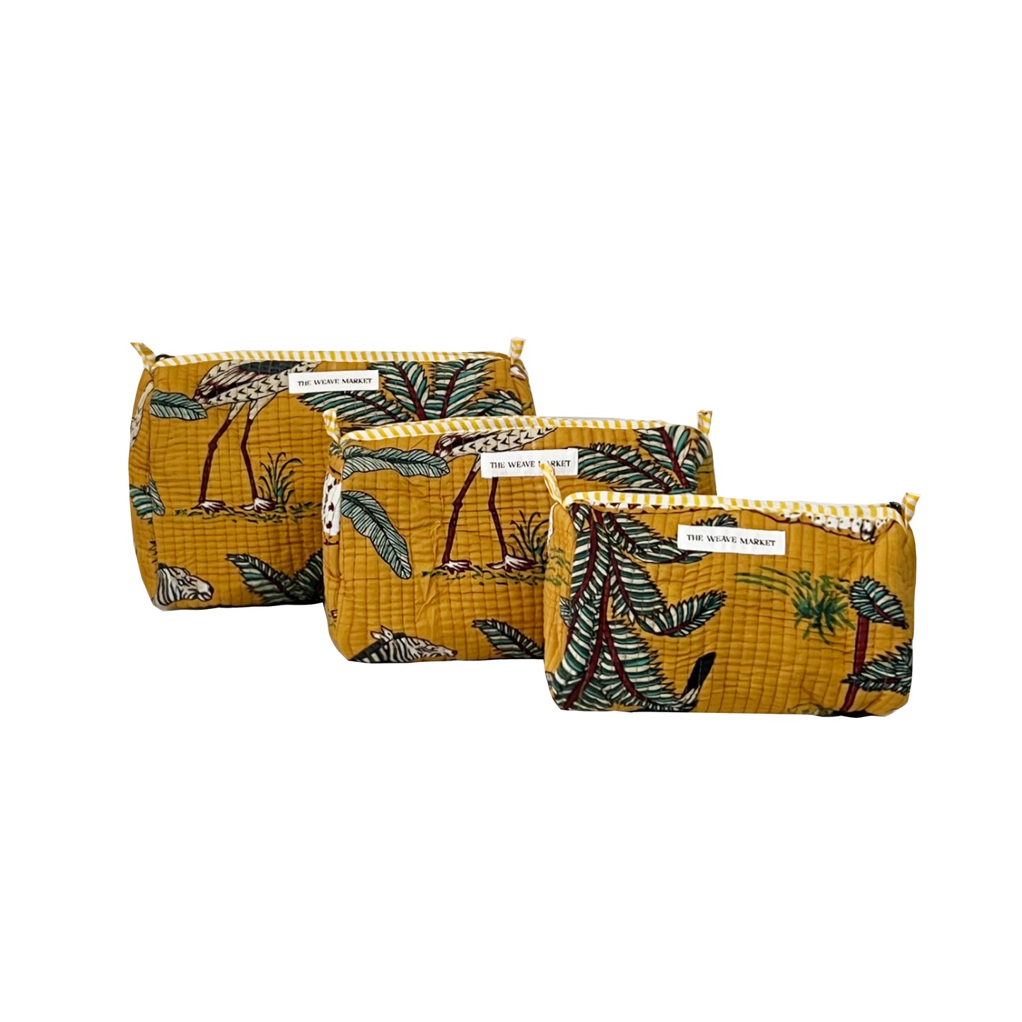 African Safari - MUSTARD (Set of 3)