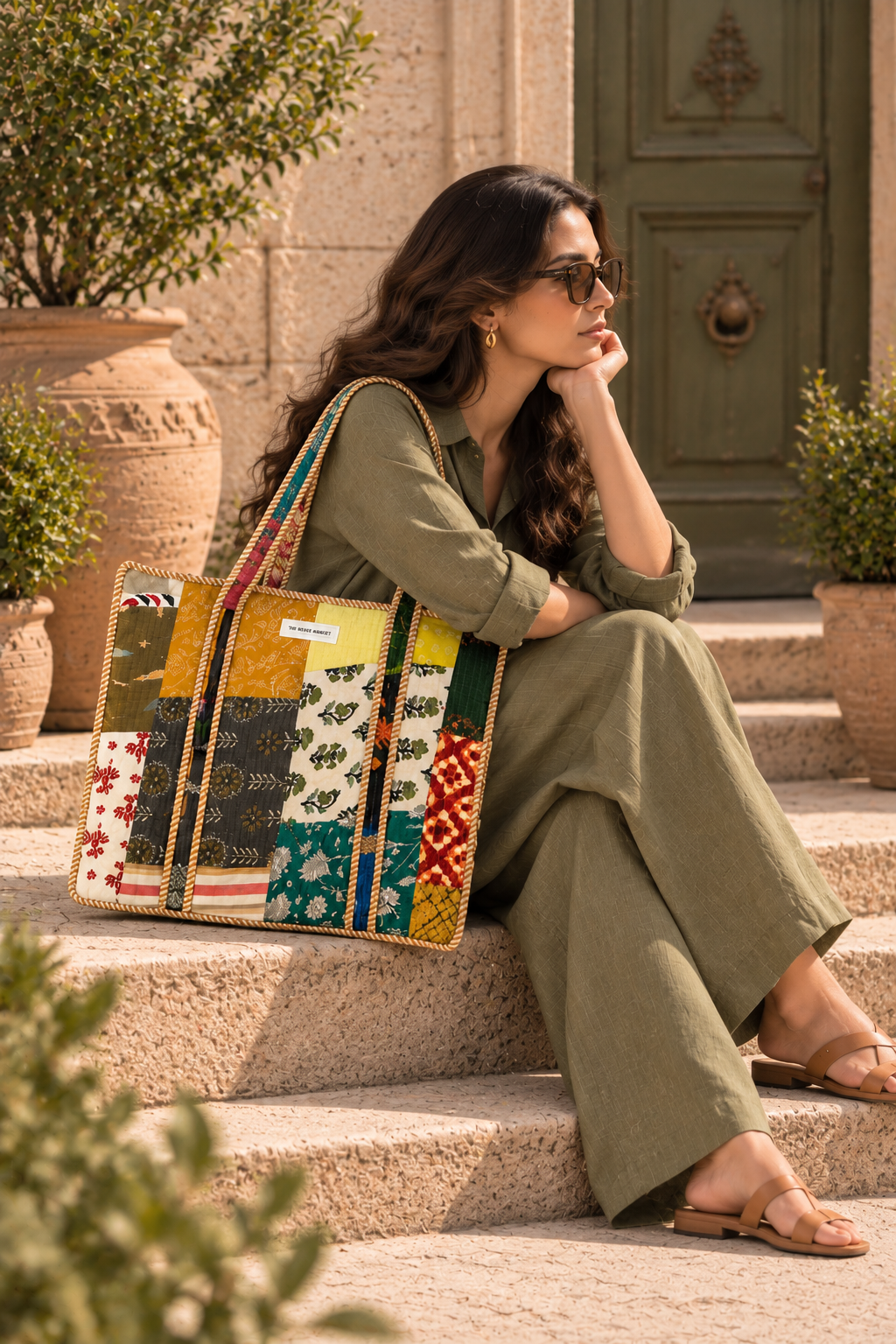 Folk Tale - Recycled Tote