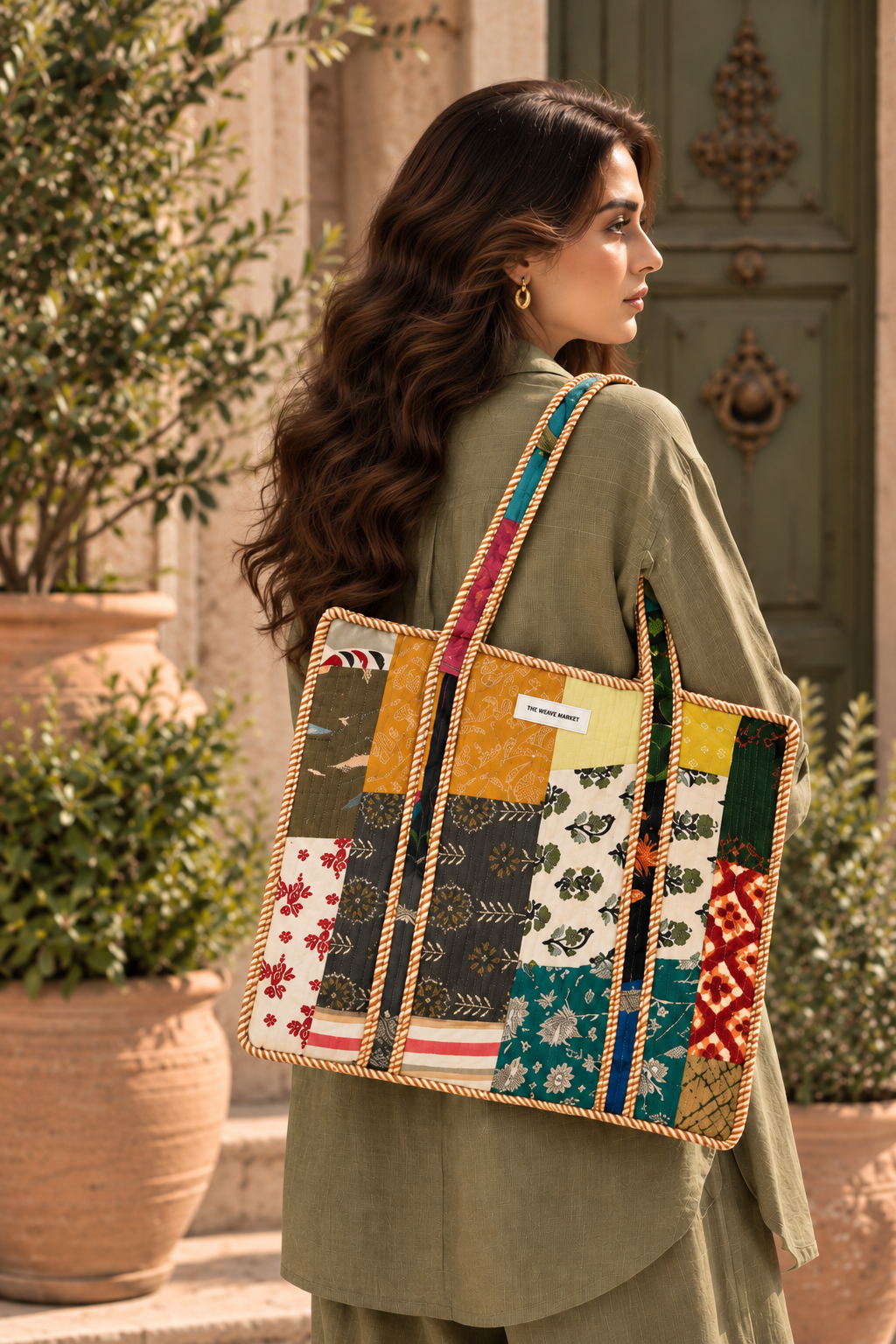 Folk Tale - Recycled Tote