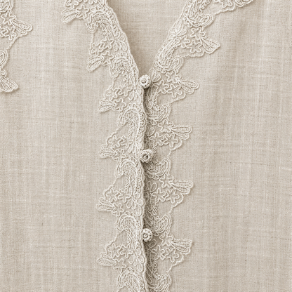 Beige Laced Detailing Jacket
