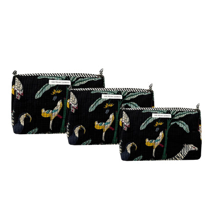 Black Designer Pouch Set