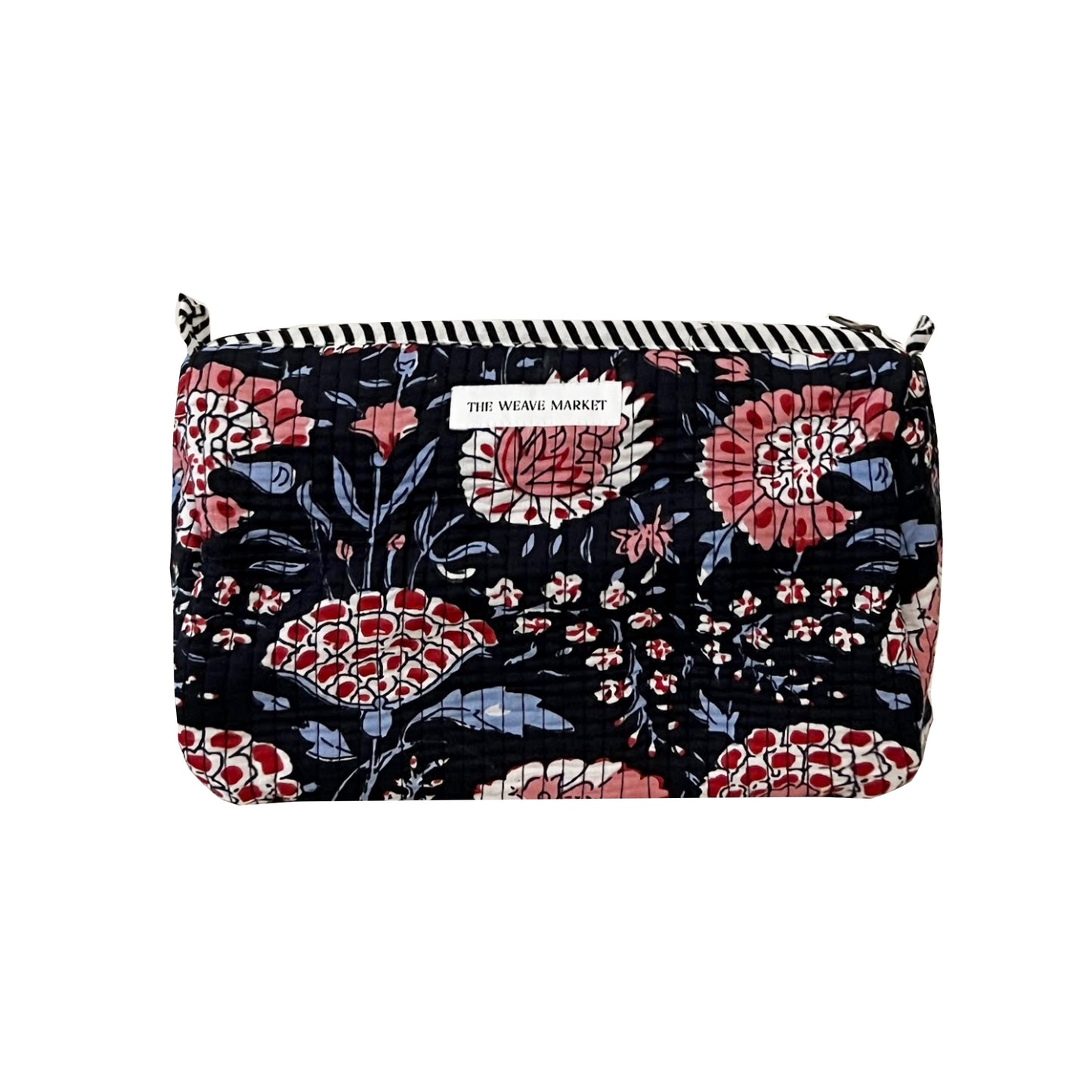 Black Floral Pouch