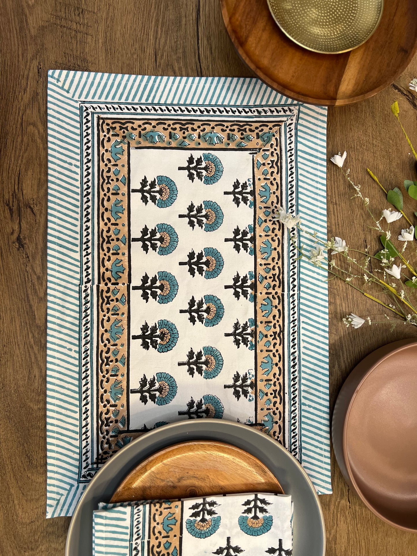 Block Printed Table Mats