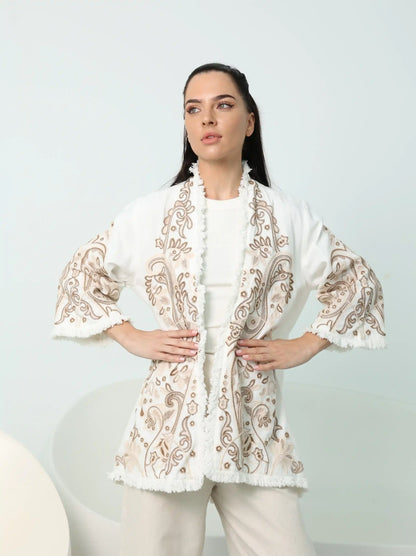Boho White Jacket