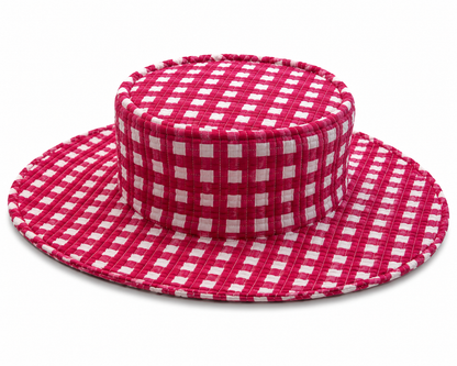 Pink Gingham - Summer Hat