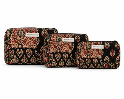 AJRAK MOSAIC POUCH - Set of 3