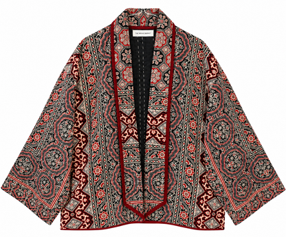 RED AJRAK - KANTHA JACKET