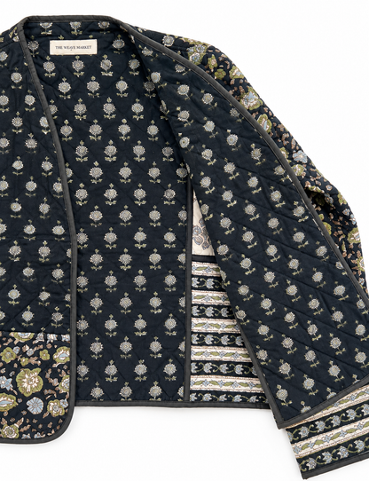 NOIR BOTANICA - QUILTED JACKET