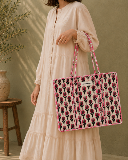 Rosé Bloom Tote