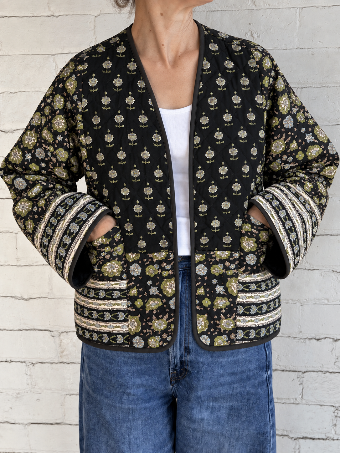 NOIR BOTANICA - QUILTED JACKET