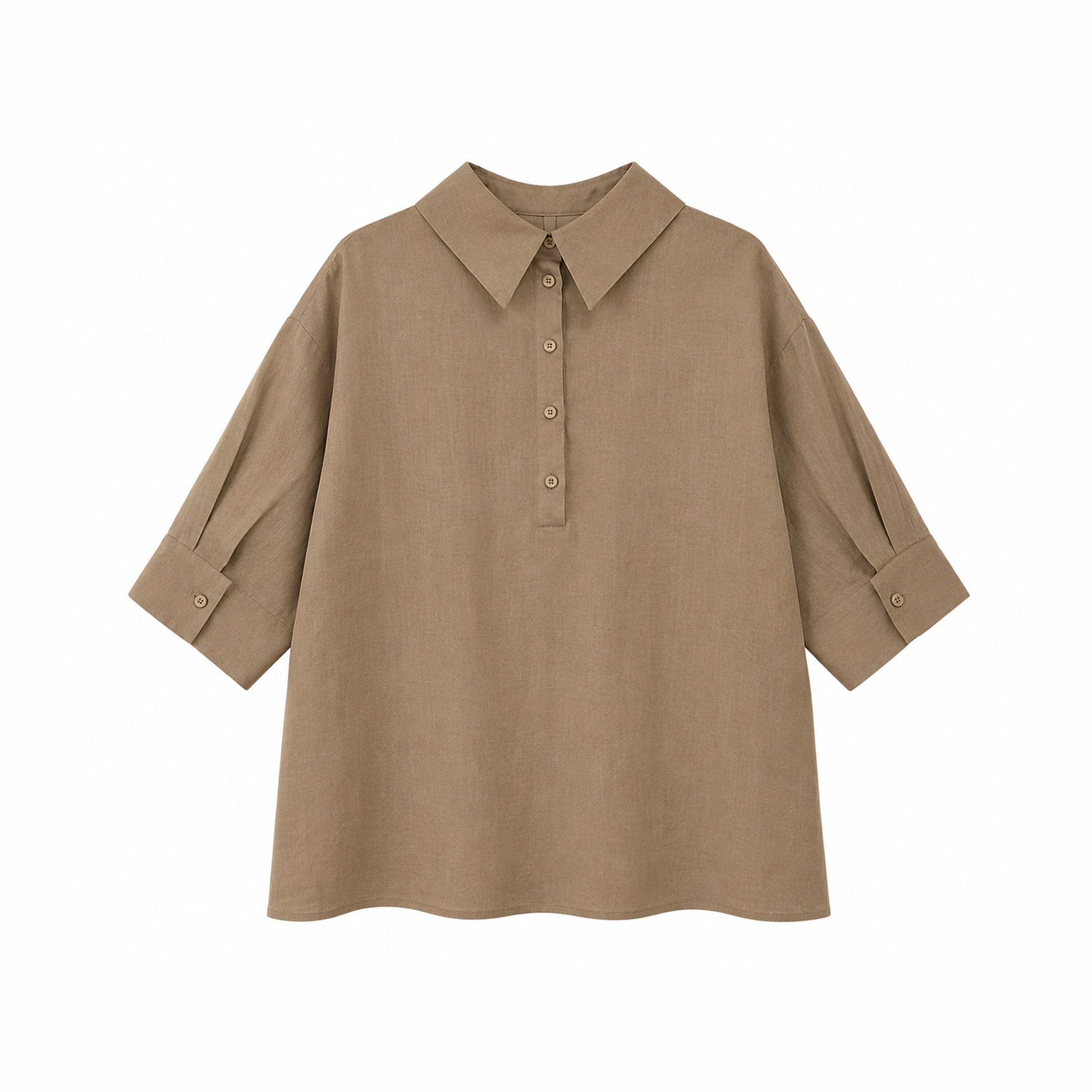 Collared Style Linen Top