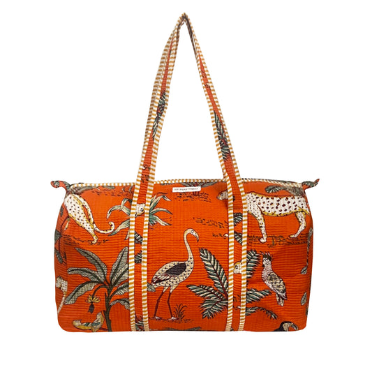 AFRICAN SAFARI - ORANGE DUFFLE BAG