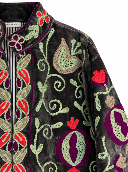 Jade Reverie -Velvet Jacket
