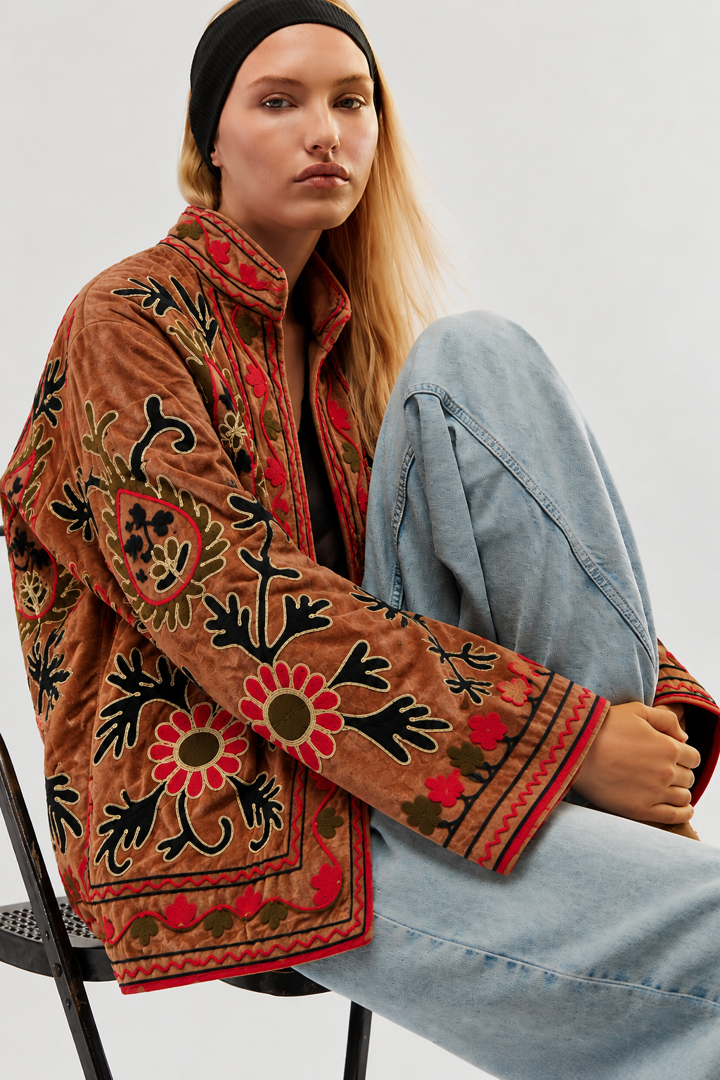 Ember Bloom -Velvet Jacket