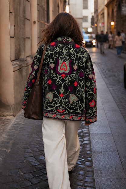 Jade Reverie -Velvet Jacket