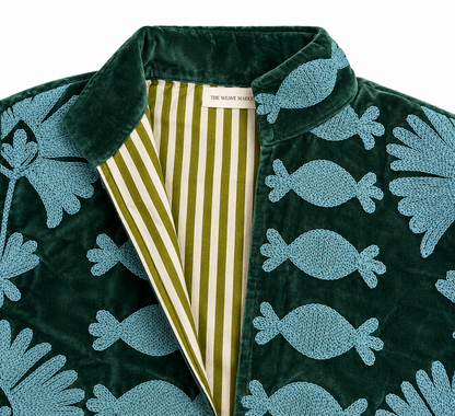 Medallion - Green velvet Jacket