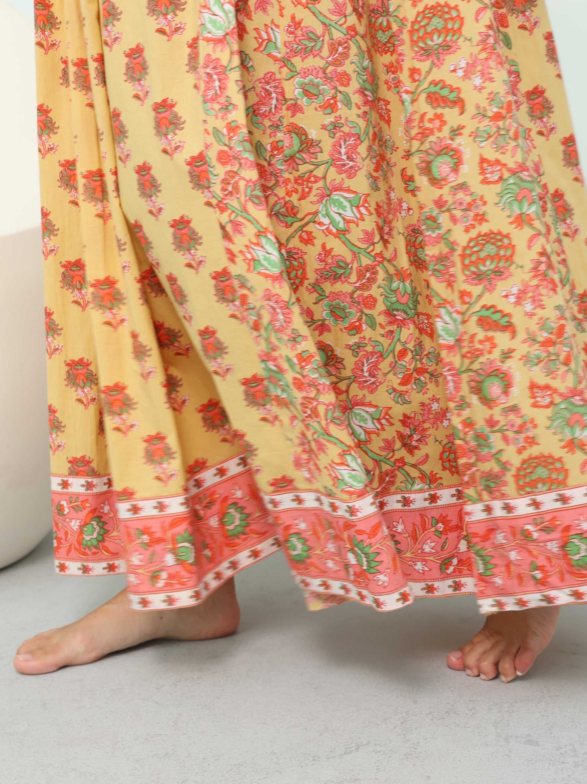 Floral Print Border Dress