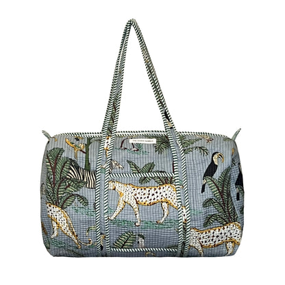 AFRICAN SAFARI - GREY DUFFLE BAG