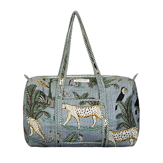 AFRICAN SAFARI - GREY DUFFLE BAG