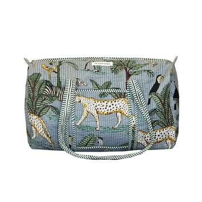 AFRICAN SAFARI - GREY DUFFLE BAG