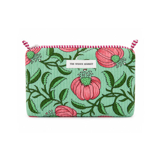 Green Cotton Pouch bag