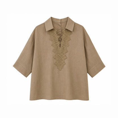 The Elara Linen Top