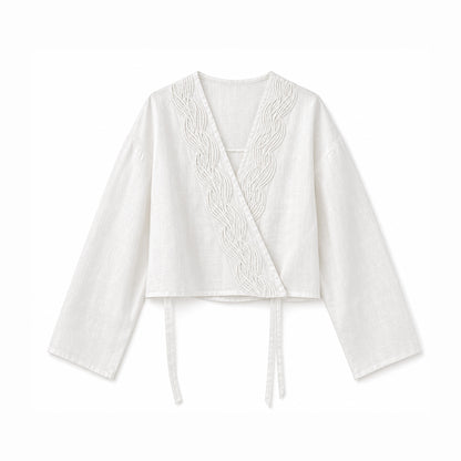 Pearl Weave - Linen Wrap Tunic