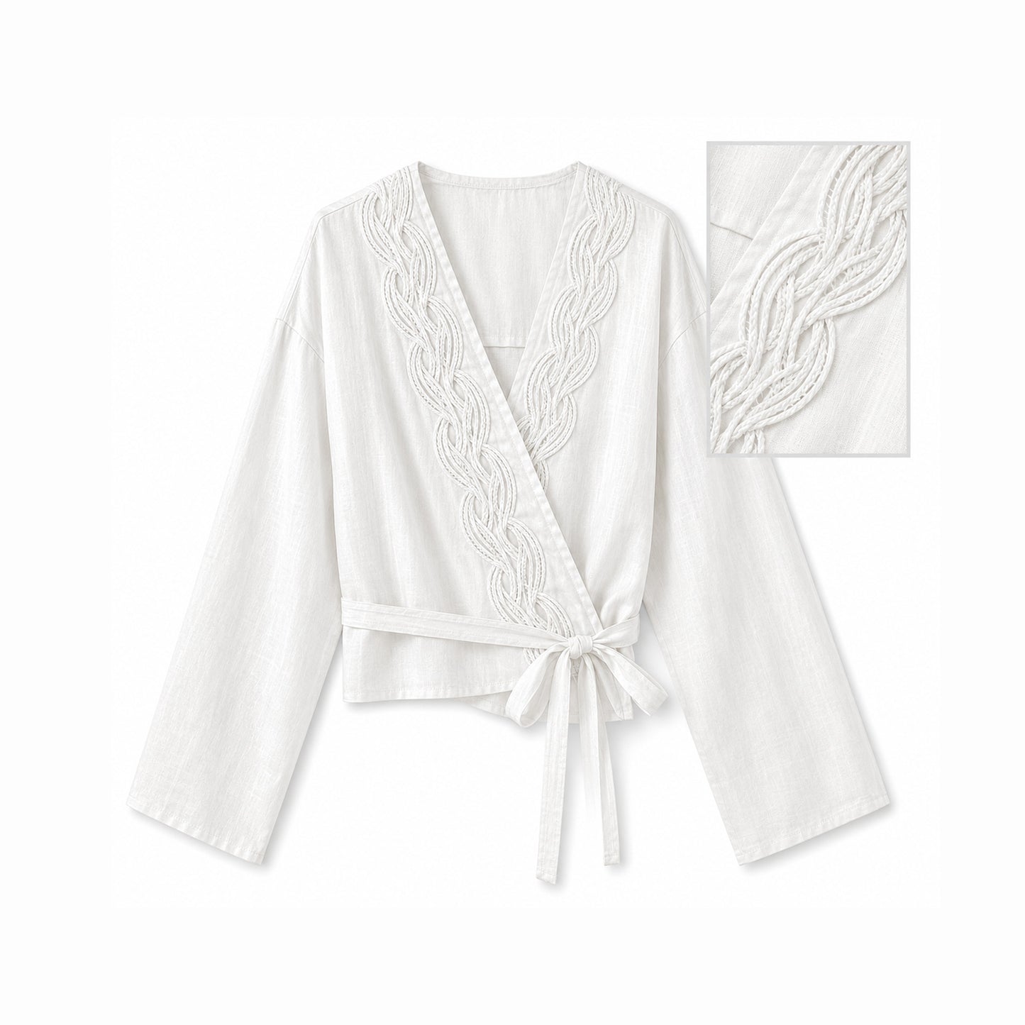 Pearl Weave - Linen Wrap Tunic