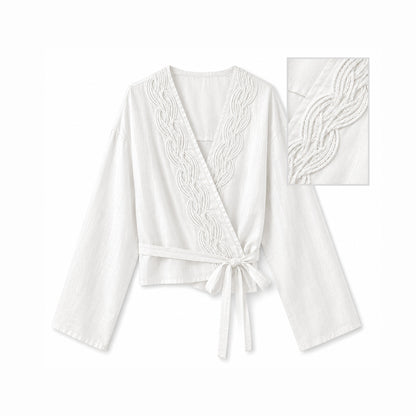 Pearl Weave - Linen Wrap Tunic