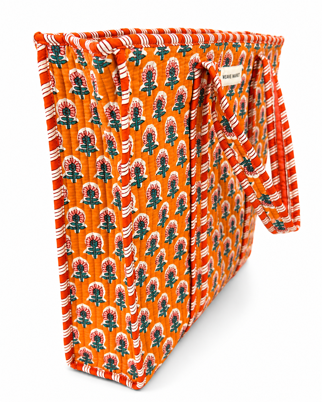 Orange Printed Best Tote Bag