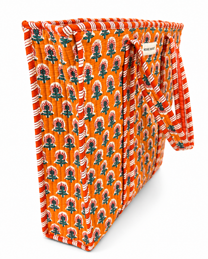 Orange Printed Best Tote Bag