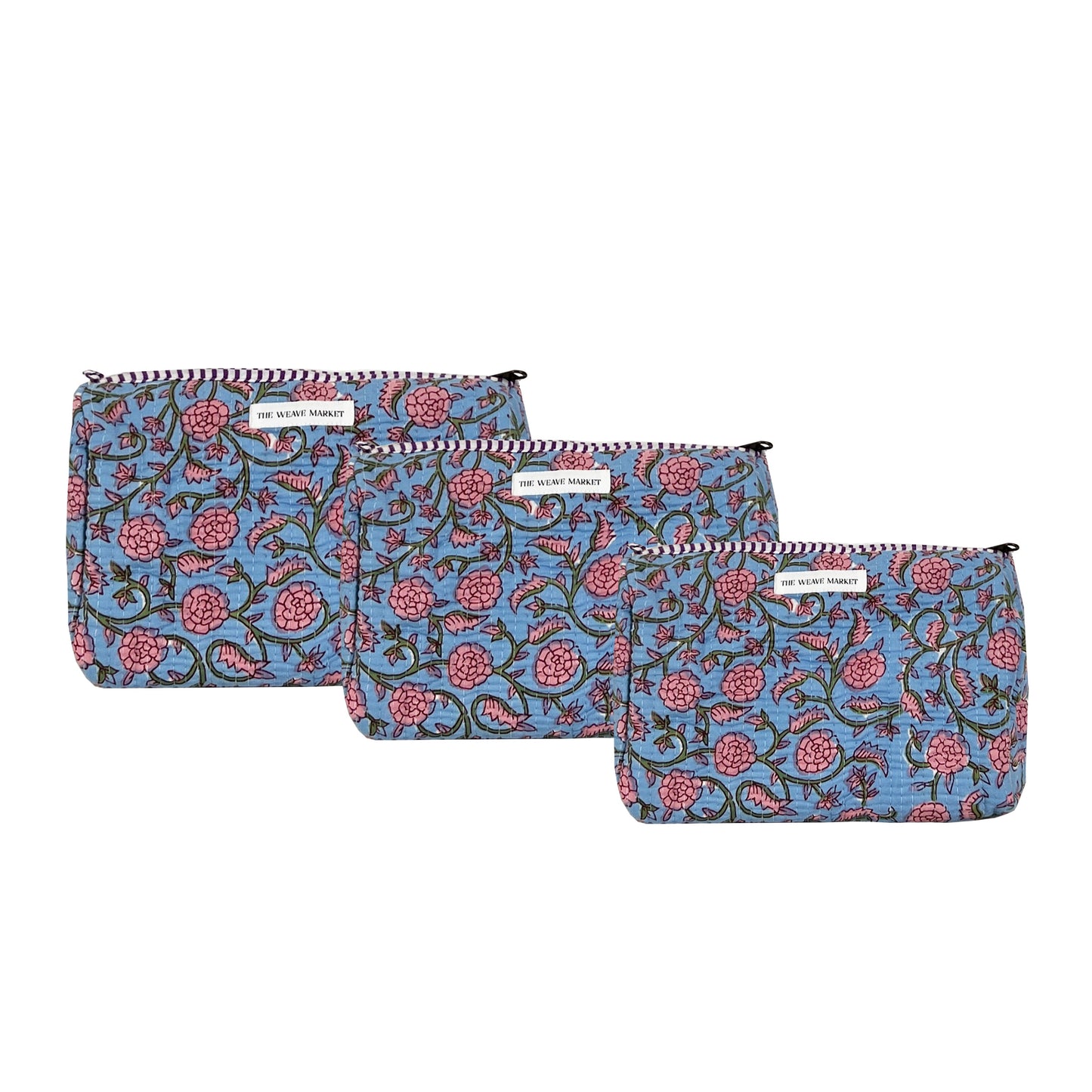 WILD FLOWER - POUCH ( Set of 3 )
