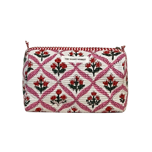 WILDFLOWER - PINK POUCH ( Set of 3 )