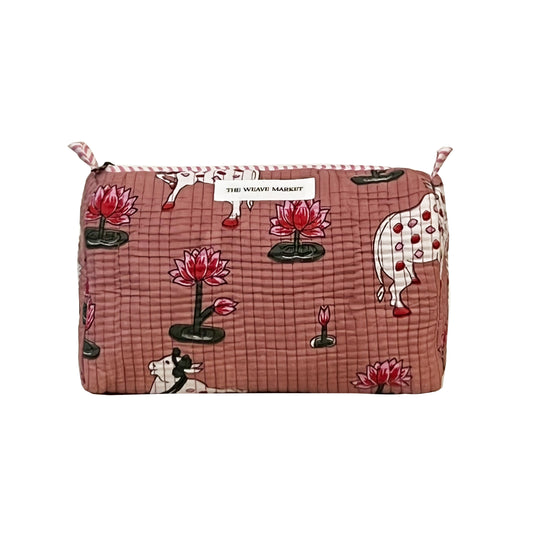 PICHWAI - PINK POUCH ( Set of 3 )
