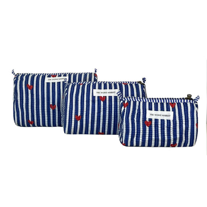 HEARTSY - BLUE POUCH (SET OF 3)