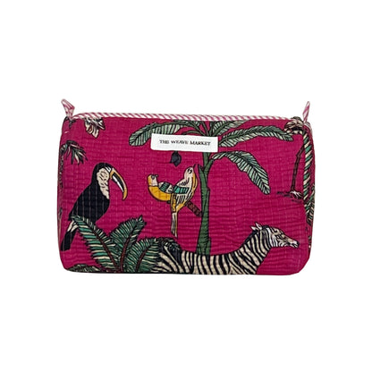AFRICAN SAFARI - PINK POUCH (Set of 3)
