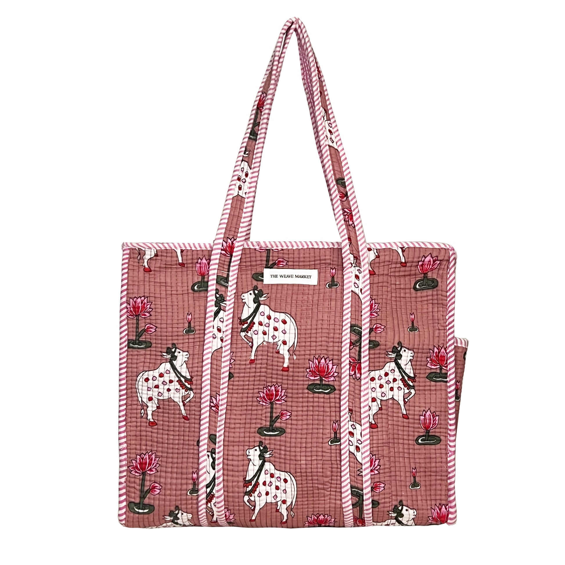 Pink Branded Tote Bags